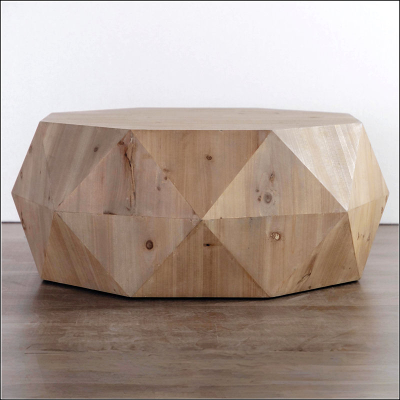 Table basse style rétro en relief tridimensionnel, durable et esthétique pour tout salon