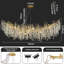 Lustre en cristal de neige branche d'arbre 63 po-113332379