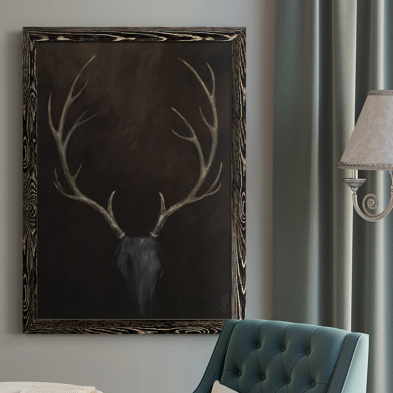 «Fourche Buck», reproduction sur toile, Impression encadrée, H 37,5 po x l 27,5 po, Noir