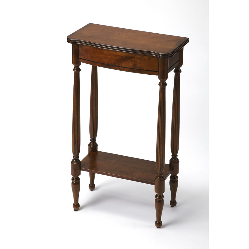Dalzell 17.5" Console Table, Antique Cherry