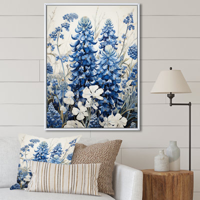 Blue Bonnets Simplicity Meadow I, reproduction d'art sur toile