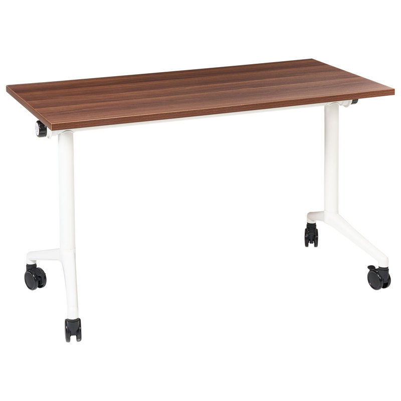 Abbondio Standing Desk, Dark Brown/White, 73cm H x 120cm W x 60cm D