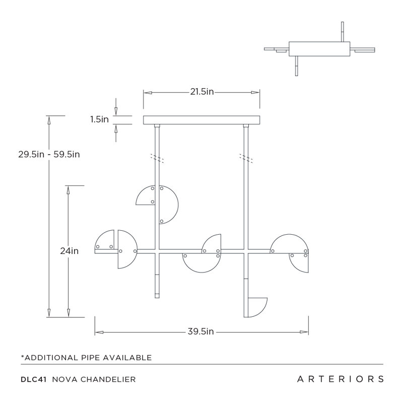 Nova Alabaster Linear Chandelier