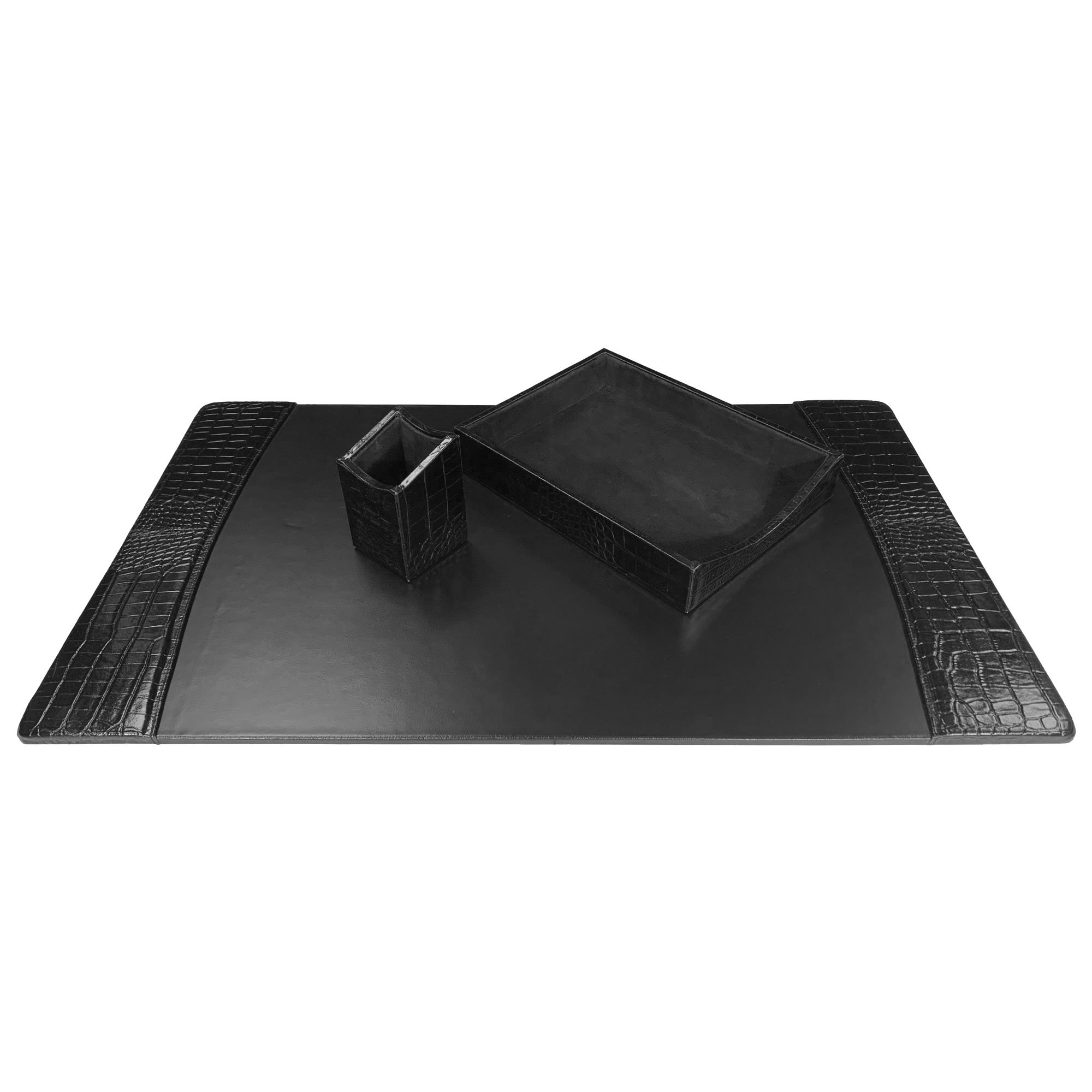 Everly Quinn Leather Desk Organizer Set Wayfair