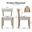 Linen Upholstered Solid Wood Side Dining Chairs-1716318608