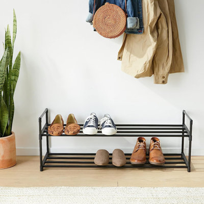 10 Pair Stackable Shoe Rack