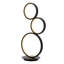 Lampe de table noire 17,25 po Vyara