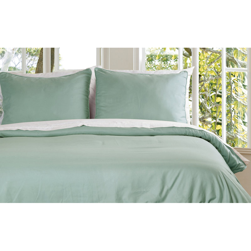 Ensemble de housse de couette , Simple, Sauge