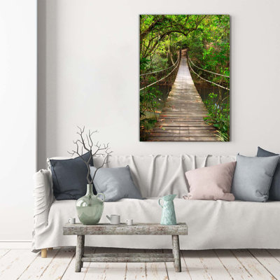 Suspension Bridge - Wrapped Canvas Print