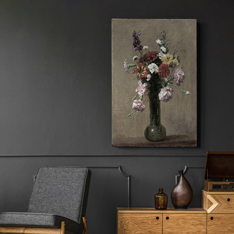 Peinture sur toile encadrée, H 61 po x l 41 po
