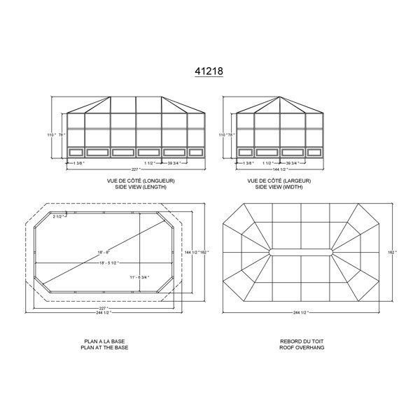 Dimensions du produit
