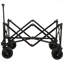 Garden Cart Tool Customized Color Folding Camping Trolley Outdoor Picnic Beach Wagon, Brown