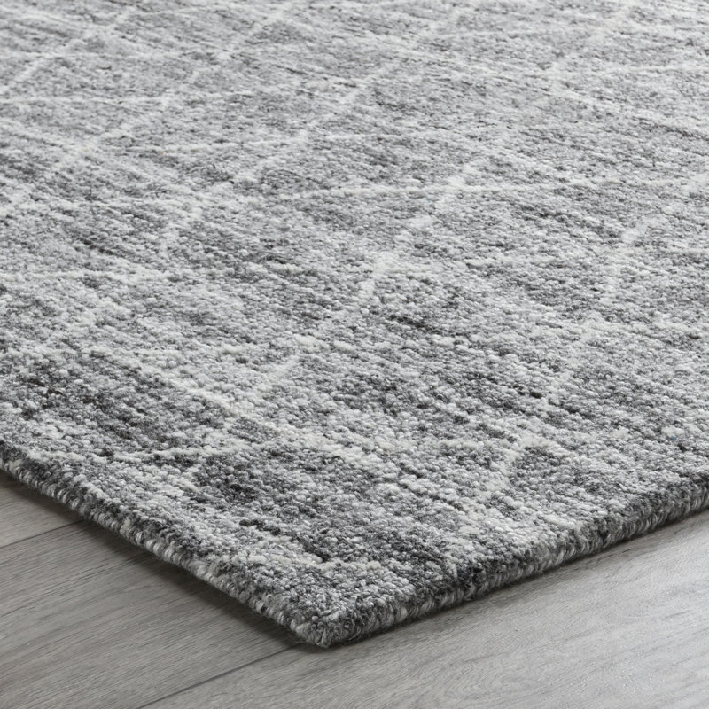 Tapis gris en laine Hastings, Rectangle 2 pi x 3 pi