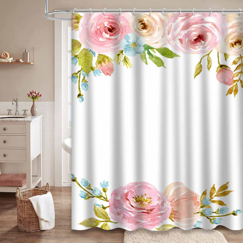 Fleurs de jardin botanique avec 12 crochets, L 72 po x l 78 po