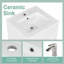 Meuble-lavabo de 20 po avec lavabo, meuble-lavabo avec tablette de porte et tablette réglable-115898727
