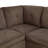 Brown Sackcloth Fabric L style Left Hand Facing Living Room Sofa Set, with ottoman-81189132-87463990