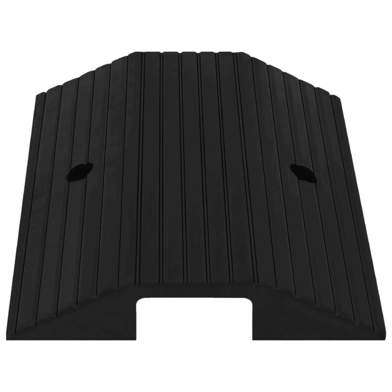 Vidaxl Bridge Threshold Ramp Rubber, 3.1" H x 15.7" W x 19.3" L