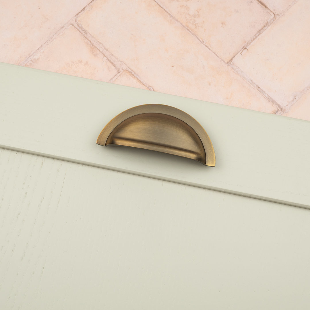 Rackhams Dark Antique Brass Cabinet Knobs & Coordinating Cup Handle - 76Mm Cup Handle - Image 3