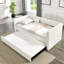 Lit de jour moderne simple beige avec fonction escamotable pour un usage quotidien-116738611