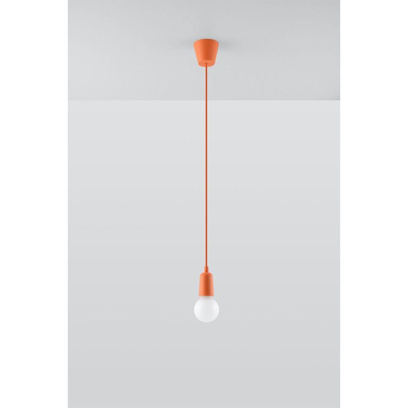 Anhua 1 - Light Bulb Pendant, Orange