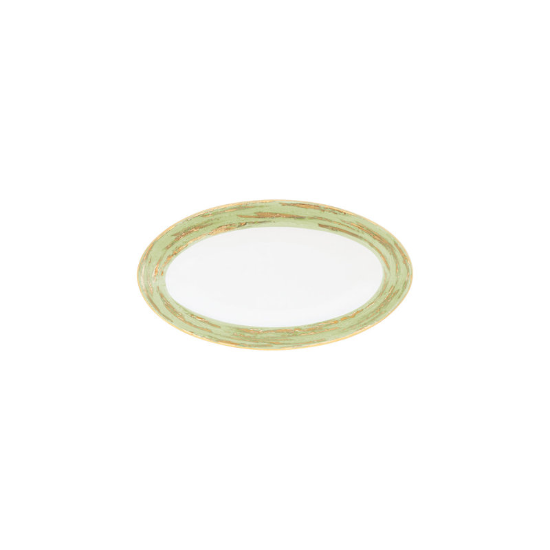 Ivanbrook Oval Pickle Dish, 7.9" L x  4.3" W x 1" H