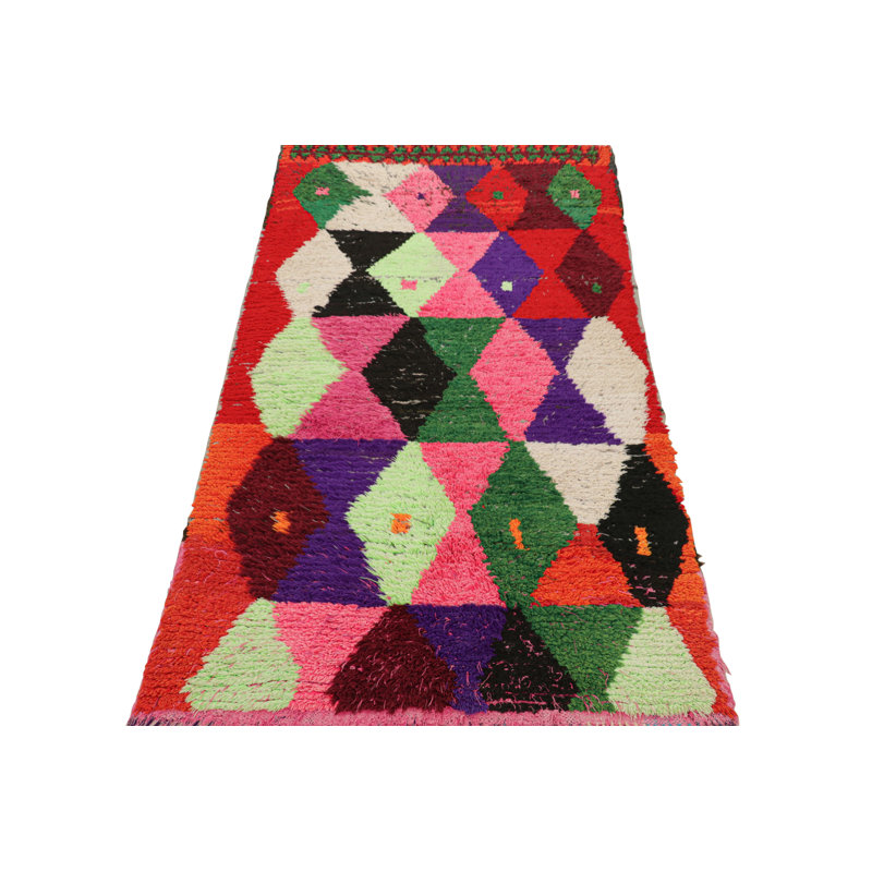 One-of-a-Kind 3'3"x7'1" Hand Knotted Area Rug