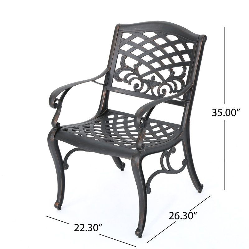 Fauteuil d'extérieur Jeannine, Cuivre