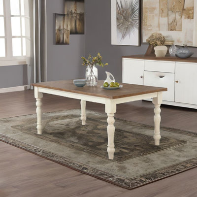Jacara Pine Solid Wood Base Dining Table