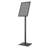 Pedestal Sign Holder, 11 x 17 Inch Vertical and Horizontal Adjustable Poster Stand, Heavy-Duty Floor Standing Sign Holder with Metal Base for Display, Advertisement, and Outdoor, Black-90753544