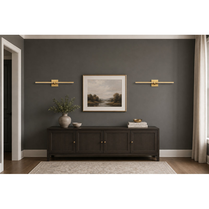 LED Armed Sconce, Gold