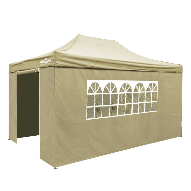 Premium 3m x 4.5m Steel Pop-Up Gazebo, Beige