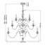 Baddesley 25 - Light Candle Style Chandelier