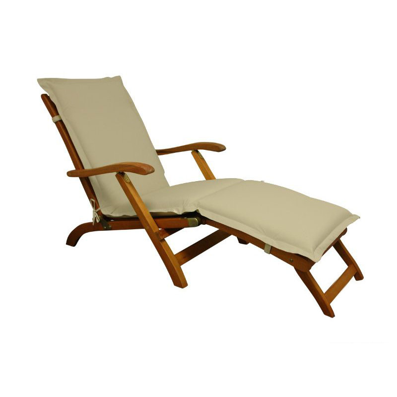 Afrin Lounger Cushion, Beige, 9cm H x 62cm W x 195cm D