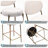 Upholstered Bar Stools Velvet Counter Stool with Backrest & Footrest Set of 2 Round Dining Chairs for Kitchen-1658905577