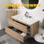Meuble-lavabo flottant mural 36 po avec lavabo et tiroirs Esom-122602838-122602840