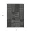 Tapis intérieur et extérieur lavable 8 pi x 10 pi noir et ivoire