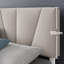 Beda Upholstered Bed Frame with Padded Tufted Headboard-1446738172-1446738175