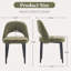 Chaise de salle à manger rembourrée Modern (ensemble de 4, vert)-867589599