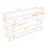 Exton Mid-Century Console Table with Storage Drawers and Open Shelves-325628263