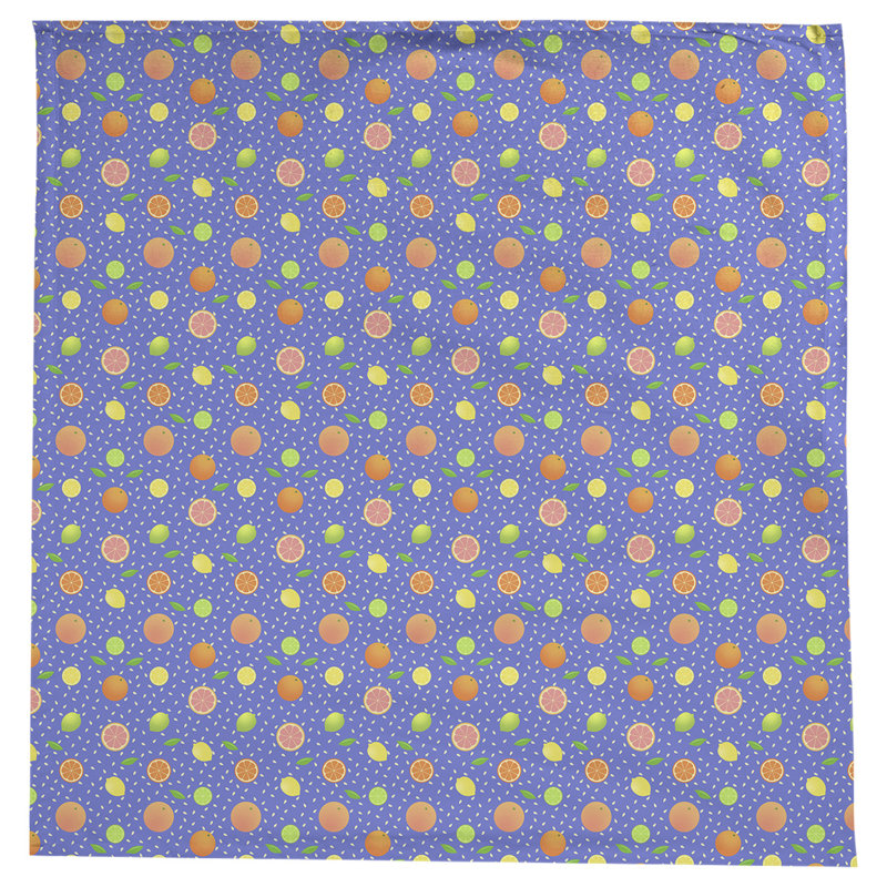 Nappe à motif de fruit Leffel, Bleu