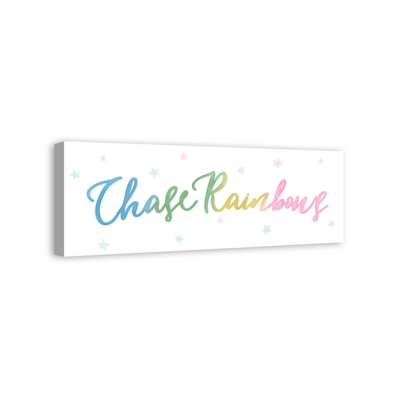 Art sur toile chase rainbows Magruder, L 60 po x H 20 po x P 1,25 po, Toile tendue