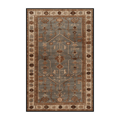 Machine Washable Turkish Brown Area Rug