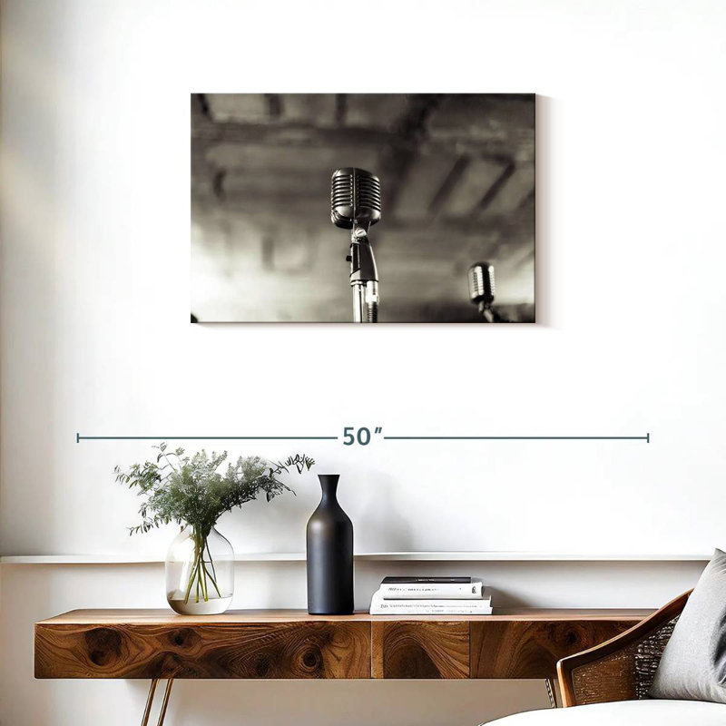 Abarca Jazz Microphone, 20" H x 30" W