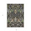 Tapis extérieur lavable floral noir et vert 5 pi x 8 pi noir