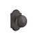 Emtek Passage Knobset w/ Sandcast #1 Rosette and Butte Knob