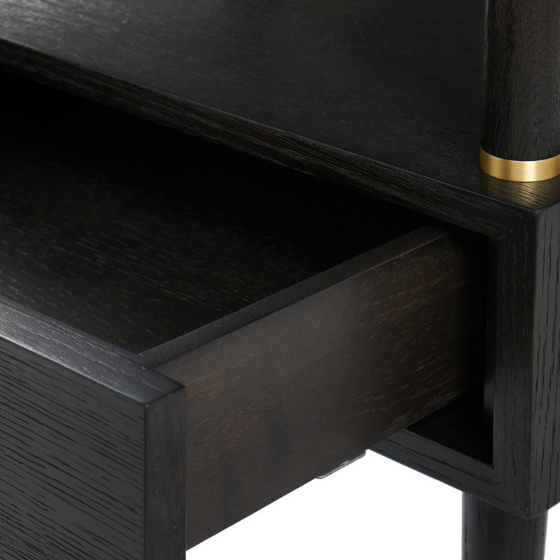 Gabriel Solid Wood End Table, Espresso