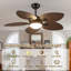 Ventilateur de plafond 44 "/ 52" à feuilles tropicales à intensité variable avec lumières DEL et télécommande-439240859-439252746
