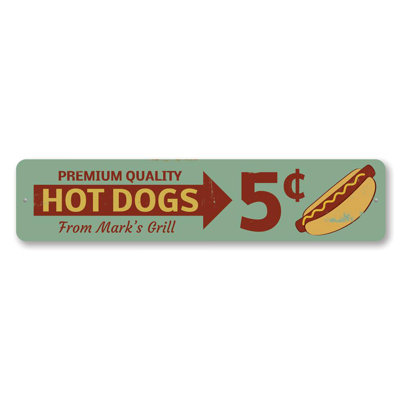 Plaque en aluminium de qualité supérieure pour hot-dogs