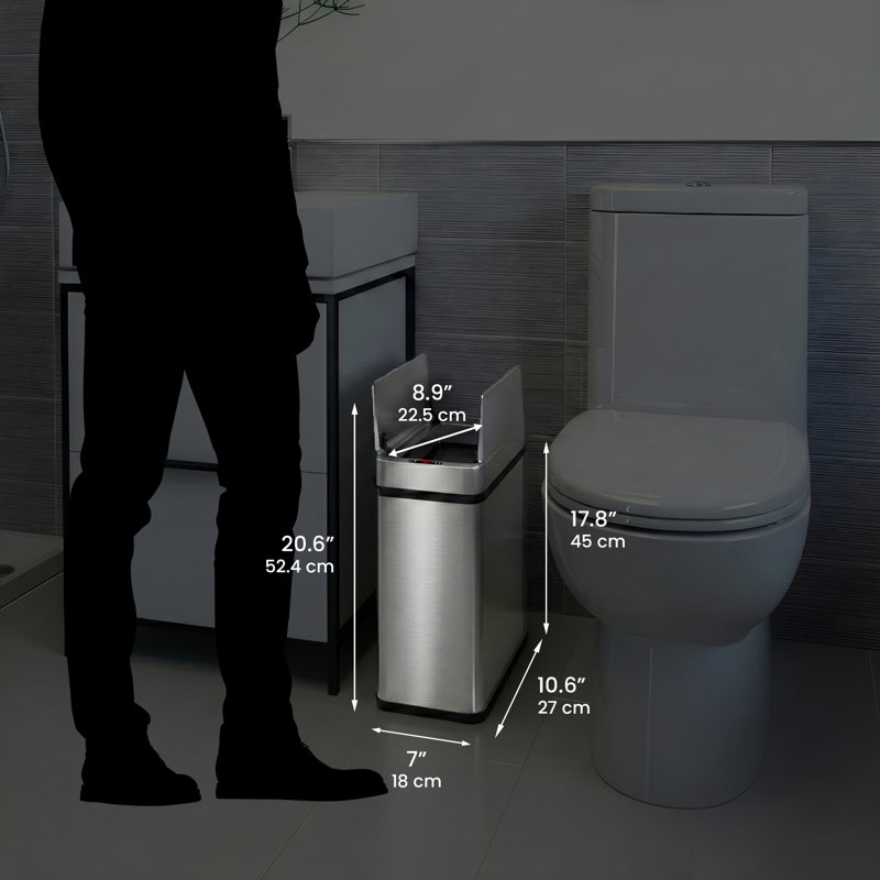 Corbeille pour déchets 4 gallons Slim Sensor