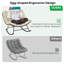 Chaises berçantes d'extérieur avec coussins et repose-pieds-1148875701